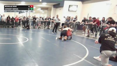 144 lbs Round Of 128 - Nicholas Wise, IA vs Anthony DePaul, NJ