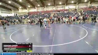 83 lbs Cons. Semi - Desmond Cadena, Morgan Wrestling Club vs Taegan ...