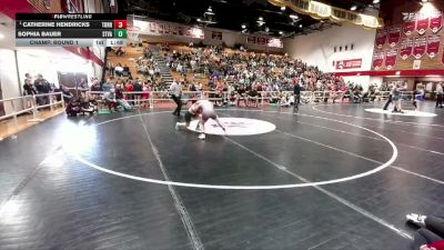 125 lbs Champ. Round 1 - Catherine Hendricks, Torrington vs Sophia Bauer, Star Valley