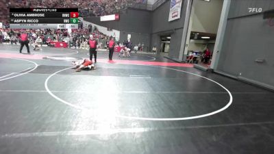 120 lbs Cons. Round 1 - Aspyn Ricco, Riverdale Wrestling Club vs Olivia Ambrose, Red Hot Wrestling Club