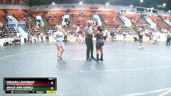 150 lbs Round 2 - Miranda Lencrerot, Glasgow Wrestling Academy vs Grace-Ann Howell, Panther Amateur Wrestling