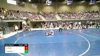 111 lbs Cons. Round 2 - Kasen Bird, Duchesne Eagles vs Tyler Kenton, HURRICANE VALLEY WC