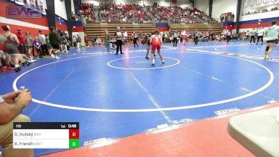 119 lbs Consi Of 8 #1 - George Hulsey, Bishop Kelley vs Koby French, Bartlesville