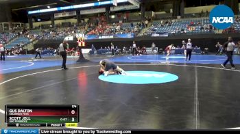 174 lbs Cons. Round 2 - Gus Dalton, Colorado Mesa vs Scott Joll, UNC Pembroke