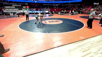 1A 132 lbs Champ. Round 1 - Luke Munsterman, Coal City vs Hunter Shike, Tolono (Unity)