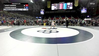 106 lbs Cons. Sub-rd Of 16 - Wyatt Carnrite, CA vs Colton Schultz, IL