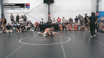 58 kg Semifinal - Madilyn Peach, Badger Girls Elite - W vs Anastasia Rodnikova, Wyoming Seminary - W