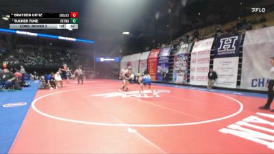 120 Class 1 lbs Cons. Round 2 - Brayden Ortiz, Lone Jack vs Tucker Tune, Fatima