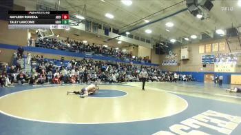 135lbs Cons. Round 3 - Kayleen Rouska, Aberdeen (Girls) vs Tally Larcome, Goldendale (Girls)