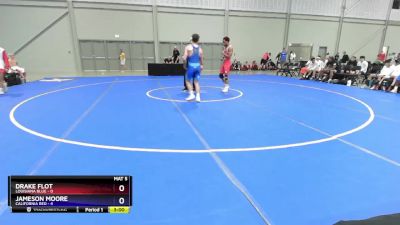 150 lbs Semis & 3rd Wb (16 Team) - Drake Flot, Louisiana Blue vs Jameson Moore, California Red