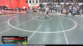 132 lbs Cons. Round 4 - Ethan Penzato, St. Charles (EAST) vs Aaron Camacho, BOLINGBROOK