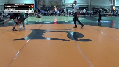 285 lbs Champ. Round 2 - Drake Champlin, McKendree vs Jake Powell, Tiffin