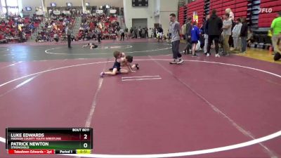 55 lbs Cons. Round 2 - Luke Edwards, Madison County Youth Wrestling vs Patrick Newton, Stronghold