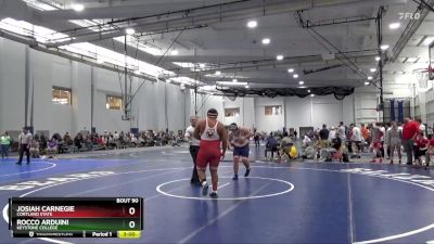 285 lbs Champ. Round 2 - Rocco Arduini, Keystone College vs Josiah Carnegie, Cortland State