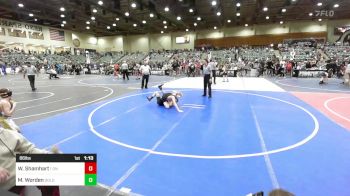 86 lbs Semifinal - Weston Shamhart, 1 On 1 Fight Academy vs Mason Worden, Gold Rush Wrestling