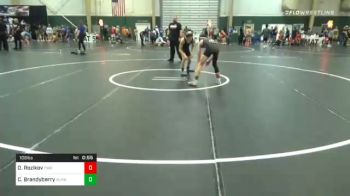 108 lbs Consolation - Omar Rozikov, Columbus Wrestling Org. Maroon 2 vs Carter Brandyberry, Alma Cardinals