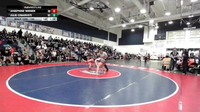 140 lbs Semifinal - Julie Cimarusti, West Covina vs Josephine Wiener, Harvard Westlake