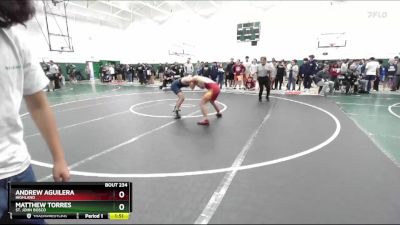 138 lbs Champ. Round 2 - Matthew Torres, St. John Bosco vs Andrew Aguilera, Highland