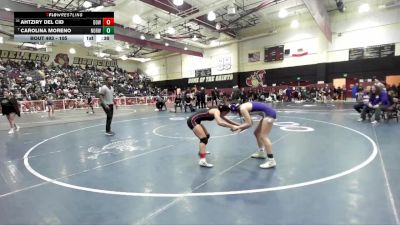 105 lbs Cons. Round 5 - Ahtziry Del Cid, Downey vs Carolina Moreno, Norwalk