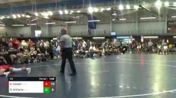 113 lbs Quarters & 1st Wb (16 Team) - Derrick Williams, Gulf Coast Elite vs Graysen Cooper, Strong House - Blue