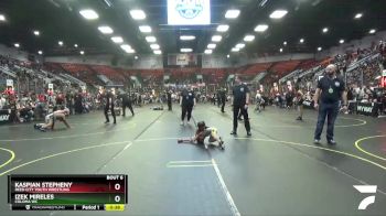 49 lbs Semifinal - Izek Mireles, Coloma WC vs Kaspian Stepheny, Reed City Youth Wrestling