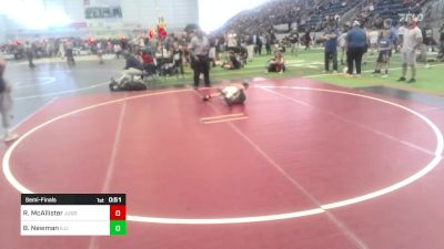 58 lbs Semifinal - Rudy McAllister, Juggernaut WC vs Bentley Newman, Illinois Valley