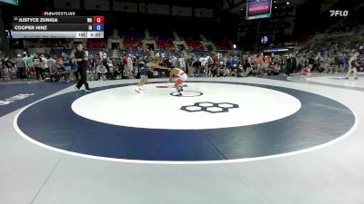 132 lbs Champ. Rd Of 128 - Justyce Zuniga, WA vs Cooper Hinz, IA