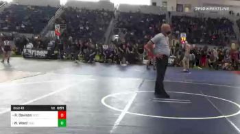 123 lbs Round Of 16 - Brayden Guerrero, Gold Rush WC vs Kody Rogers, Norcal All-Stars