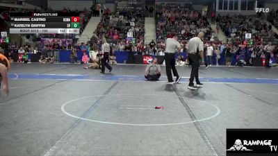 190 lbs 5th Place Match - Katelyn Griffin, Smoky Valley vs Maribel Castro, Dodge City Wrestling Academy