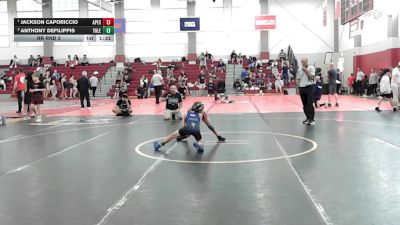 65 lbs Rr Rnd 3 - Jackson Caporiccio, Apex Wrestling Academy vs Anthony Defilippis, Yale Street Wrestling Club