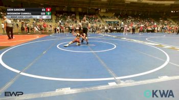 70 lbs Round Of 16 - Leon Sanchez, Owasso Takedown Club vs Woodrow Carroll, Cushing Tigers