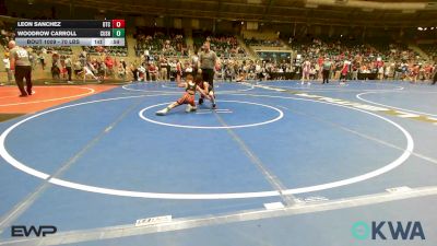 70 lbs Round Of 16 - Leon Sanchez, Owasso Takedown Club vs Woodrow Carroll, Cushing Tigers