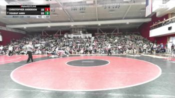 122 lbs 1st Place Match - Christopher Anderson, Liberty vs Yousuf Amin, Dublin