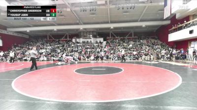 122 lbs 1st Place Match - Christopher Anderson, Liberty vs Yousuf Amin, Dublin