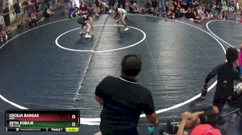 70 lbs Quarterfinal - Seth Sobaje, The Club vs Cecilia Bargas, RWC