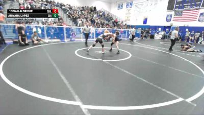100 lbs Champ. Round 2 - Dejah Aldridge, Trabuco Hills vs Ariyana Lopez, Sonora