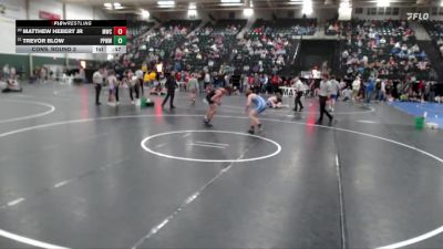 138 lbs Cons. Round 3 - Trevor Blow, Pikes Peak Warriors Wrestling vs Matthew Hebert Jr, Mustang Wrestling Club