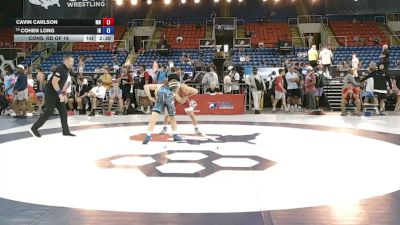 157 lbs Cons. Rd Of 16 - Cavin Carlson, Minnesota vs Cohen Long, Indiana