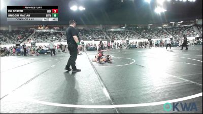 155 lbs Consi Of 8 #1 - Eli Foster, Lions Wrestling Academy vs Briggin Macias, Guymon Wrestling