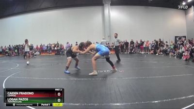 140/10u150 Round 1 - Caiden Fradono, Lumpkin vs Logan Pazos, 706wrestling