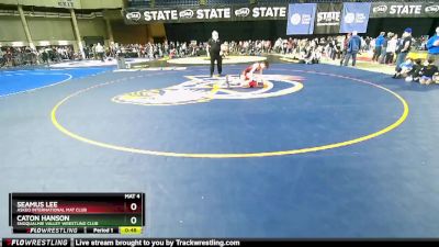 92 lbs 3rd Place Match - Seamus Lee, Askeo International Mat Club vs Caton Hanson, Snoqualmie Valley Wrestling Club