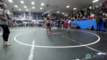 67 lbs Rr Rnd 3 - Ruger Elizondo, Blue Devil Wrestling vs Myla Dennis, OKC Saints Wrestling