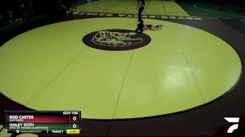 90 lbs Semifinal - Reid Carter, Flat Earth vs Hailey Goth, STMA (St. Michael/Albertville)