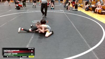 64 lbs Round 2 - Zachary Fisher, Troup Wrestling vs Nathan Markham, Bison Takedown