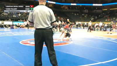113 Class 2 lbs Quarterfinal - Kobe Fallert, Ste. Genevieve vs Cristian Mora Perez, Benton