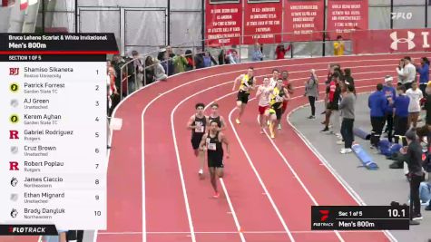 Men's 800m, Finals 1