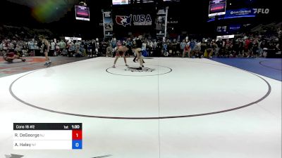 132 lbs Cons 16 #2 - Ryan DeGeorge, NJ vs Ashten Haley, NY