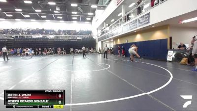 285 lbs Cons. Round 5 - Joseph Ricardo Gonzales, Moorpark vs Johnell Ward, Bakersfield College