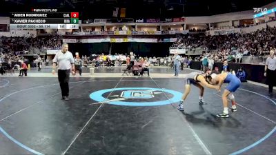 5A 114 lbs 3rd Place Match - Xavier Pacheco, Rio Rancho vs Aiden Rodriguez, Carlsbad