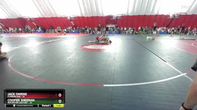 165 lbs Round 2 (6 Team) - Cooper Sheeran, Rochester Century vs Jack Owens, Cumberland